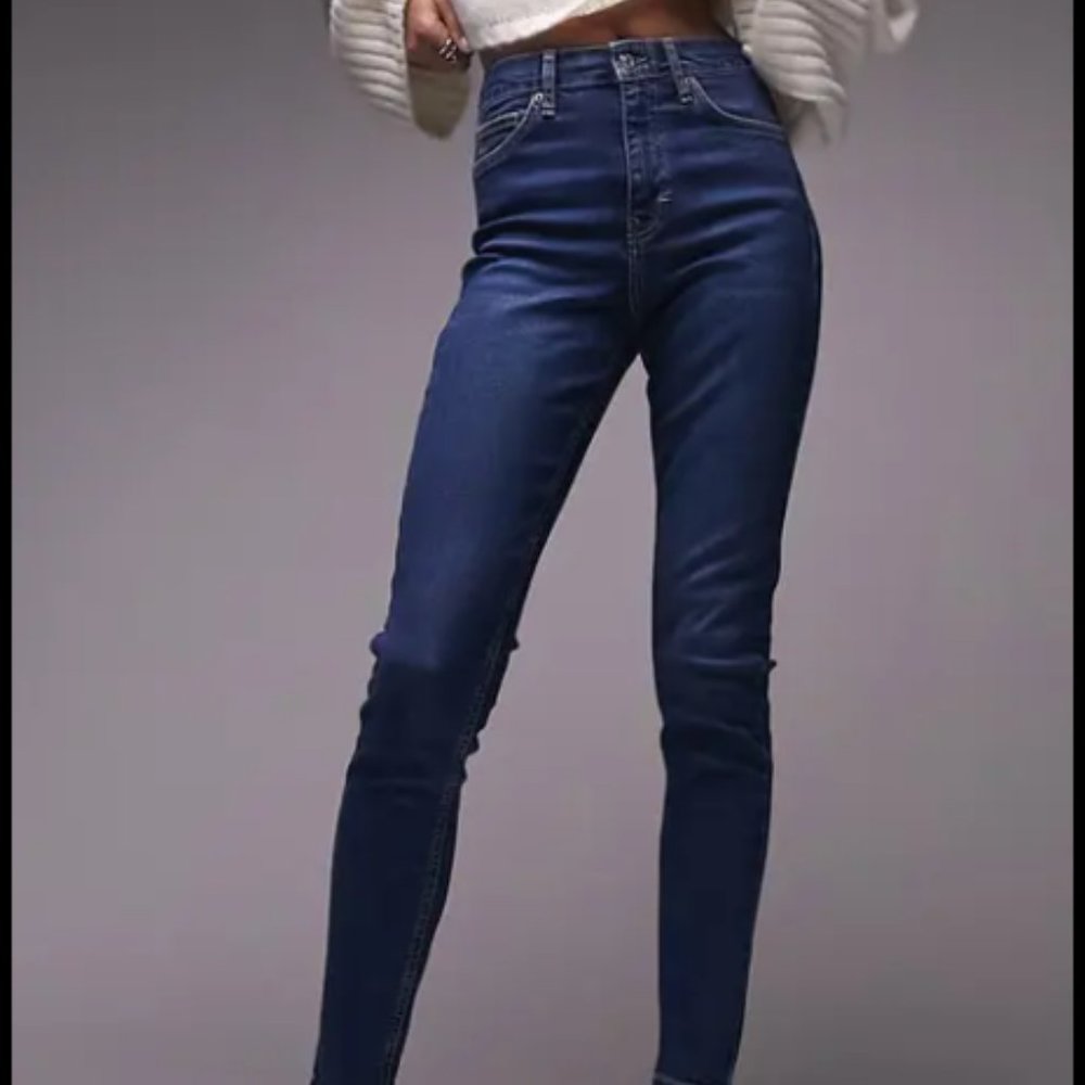 Topshop Women's - Jamie High Waist Skinny Jeans- Size W28L30